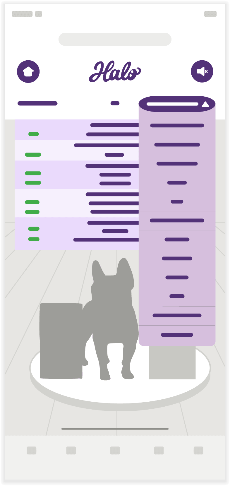 Halo Elevate wireframe – Brand selector