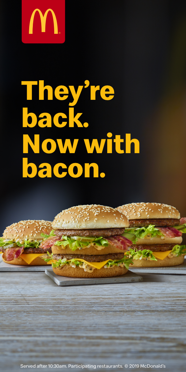 McDonald's Big Mac Bacon digital display 300x600 frame 1