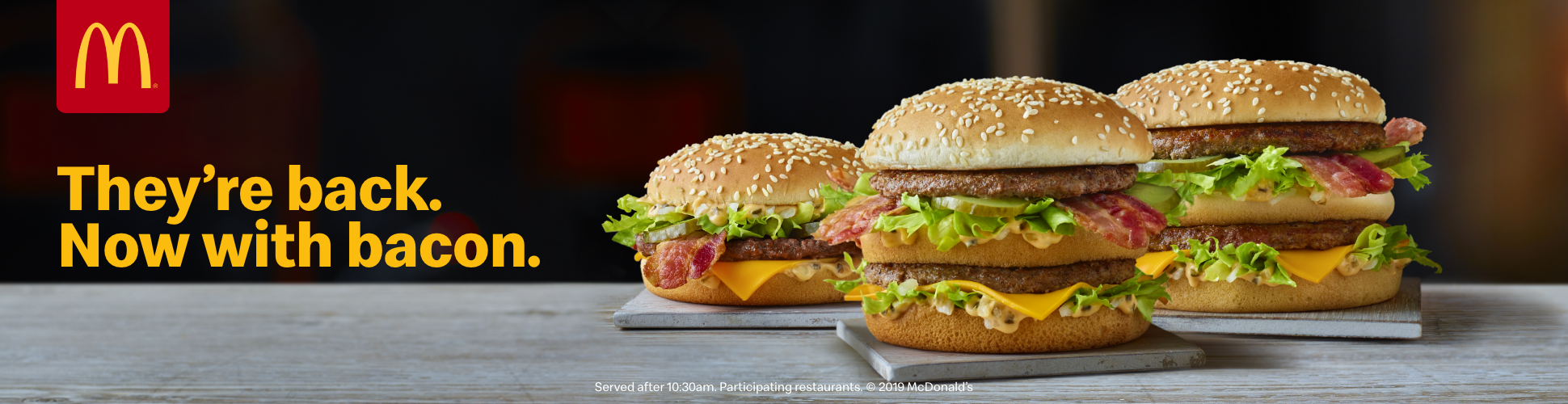 McDonald's Big Mac Bacon digital display 970x250 frame 1
