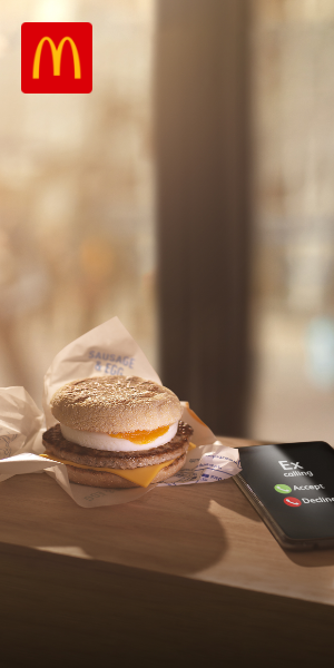 McDonald's Breakfast digital display 300x600 frame 1
