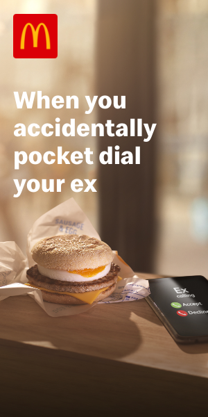 McDonald's Breakfast digital display 300x600 frame 2