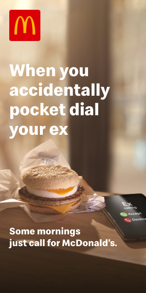 McDonald's Breakfast digital display 300x600 frame 3
