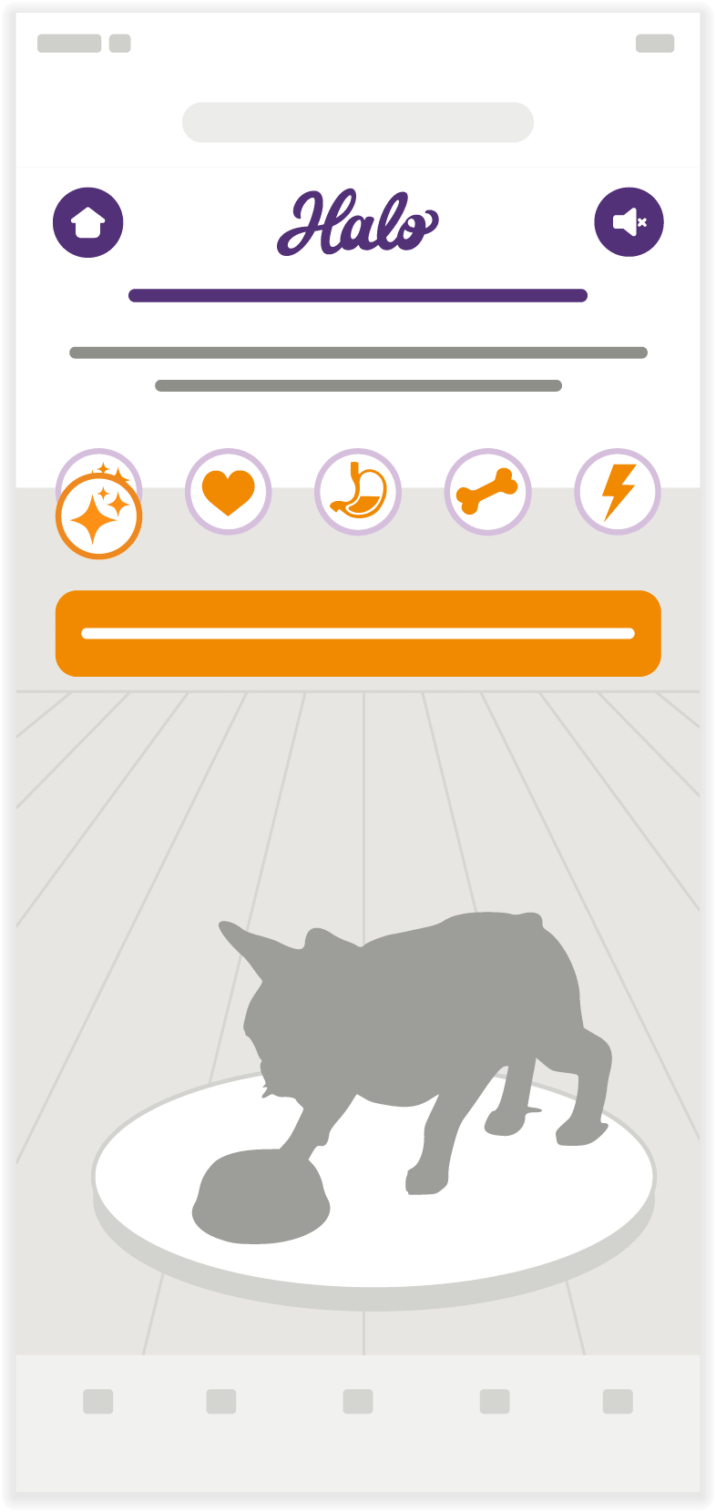Halo Elevate wireframe – Nutrition