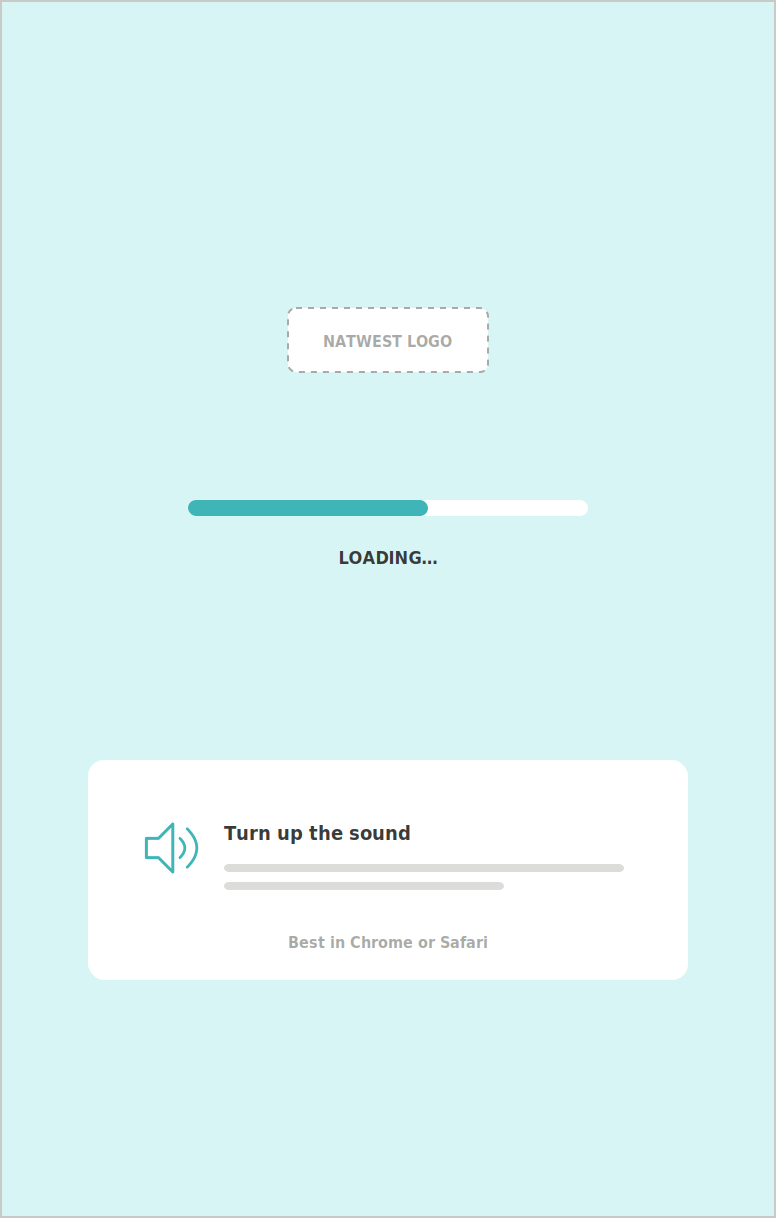 NatWest MoneySense wireframe – Onboarding · all games – Loader
