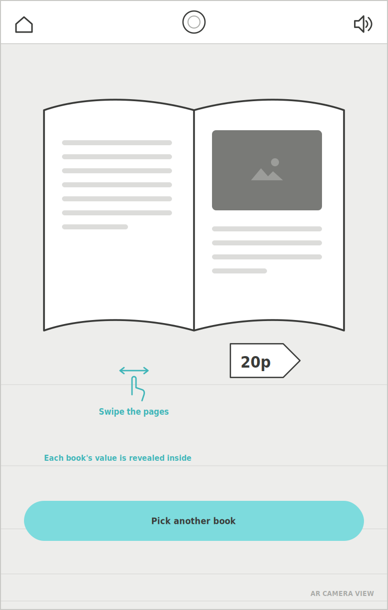 NatWest MoneySense wireframe – Book Sale Challenge – Browse: value revealed