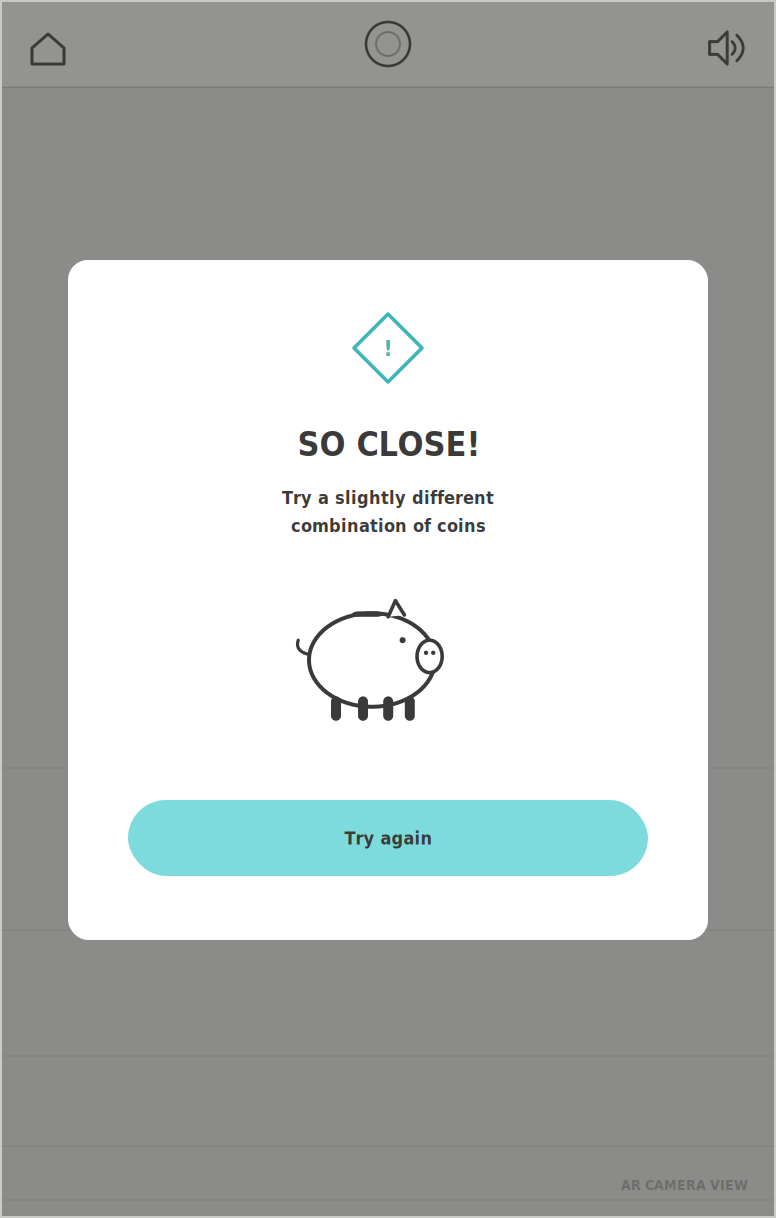 NatWest MoneySense wireframe – The Piggy Bank – So close!