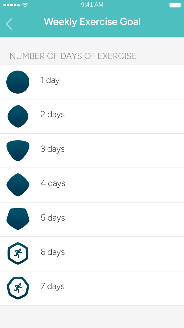 Fitbit app – Change weekly goal