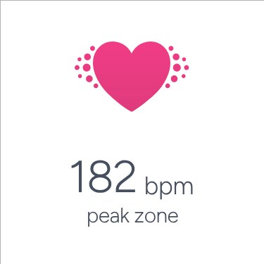 Fitbit app – Peak zone