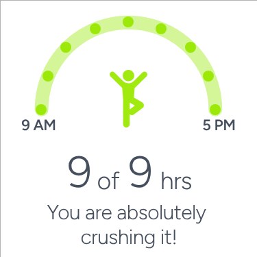 Fitbit app – Hourly goal hit