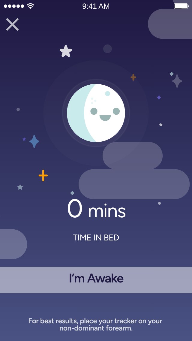 Fitbit app – Real-time: asleep